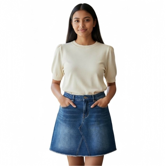 FRYE AND CO. Dresses & Skirts - Frye‎ And Co. Denim Mini Skirt Sz.6 NWT